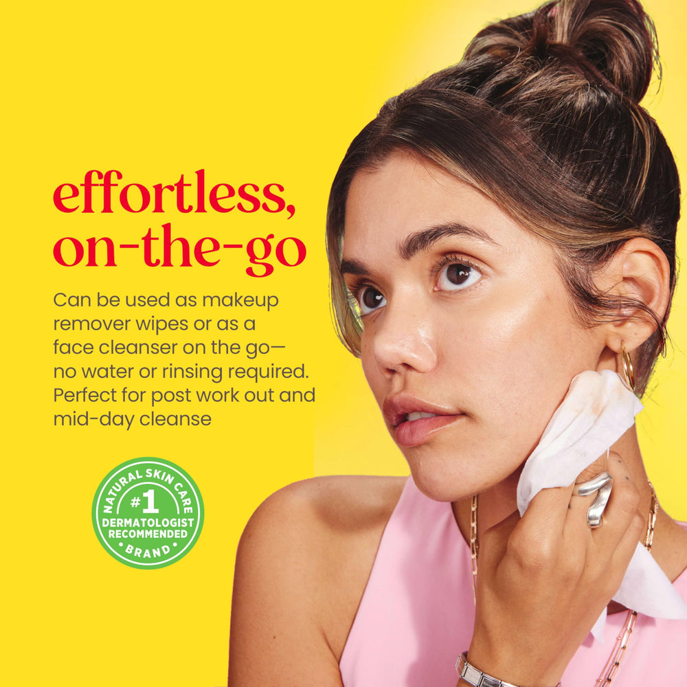 Burt's Bees wipe removing eye makeup gently and efficiently