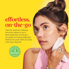 Burt's Bees wipe removing eye makeup gently and efficiently