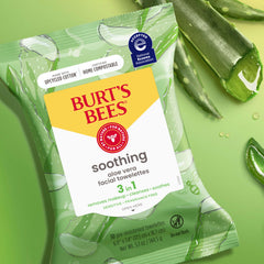 Burt's Bees wipes staged on bathroom counter for daily routine