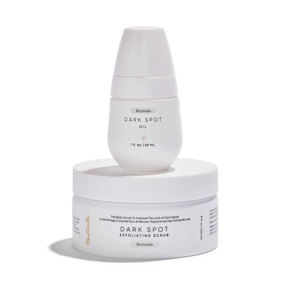Bushbalm front packaging showing both Bermuda scrub and oil benefits