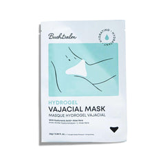Bushbalm triangle mask front packaging showing product name and benefit