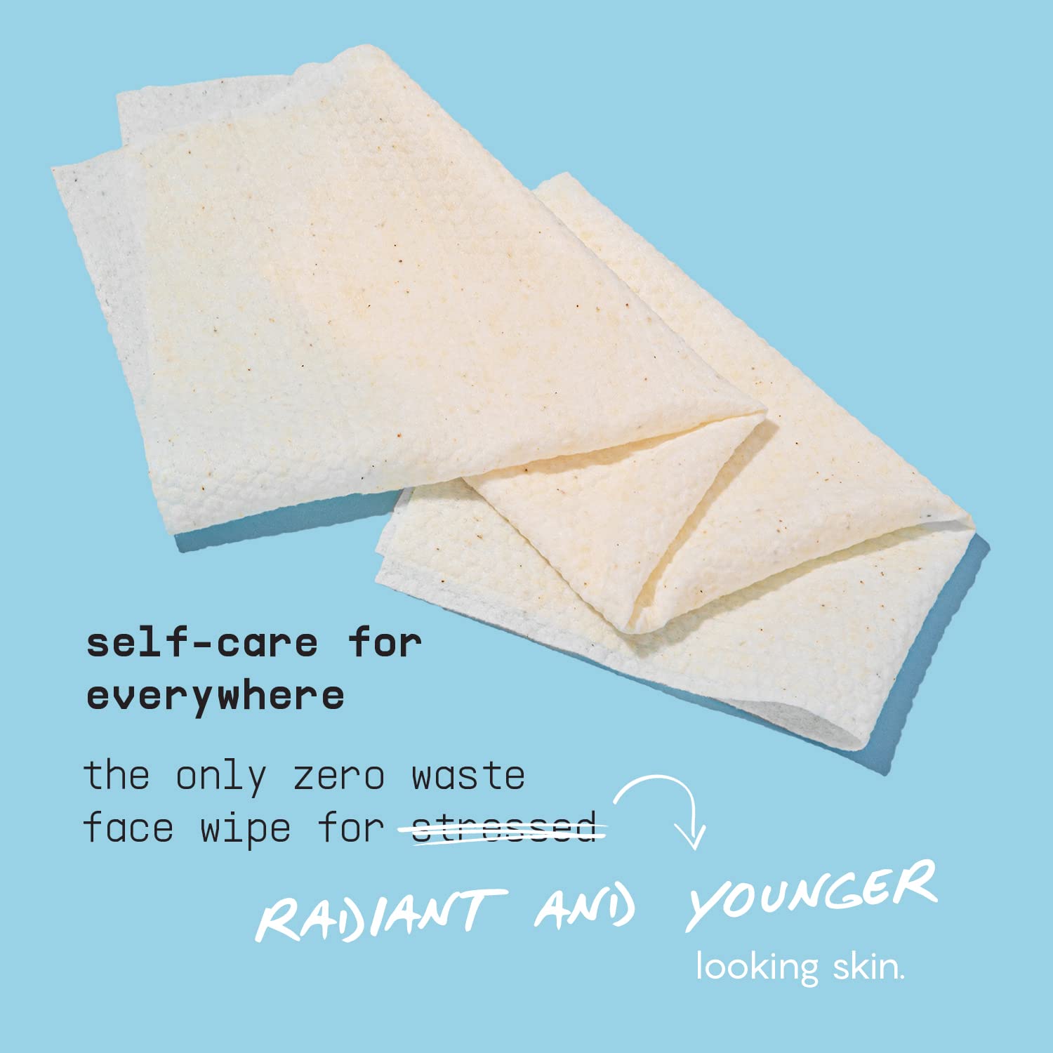 BUSYCO individually wrapped wipe opened to show hygienic, travel-ready benefit