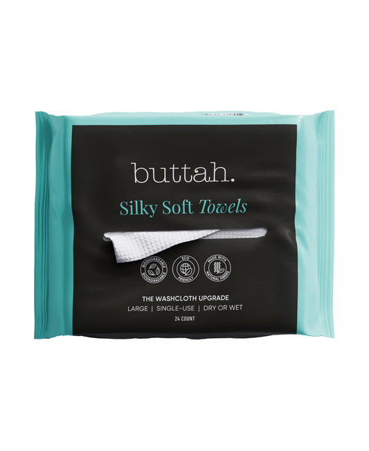 buttah. product packaging front view showing 24-count convenience and portability