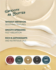 buttah. facial cleanser foam in hand showing gentle cleansing benefit