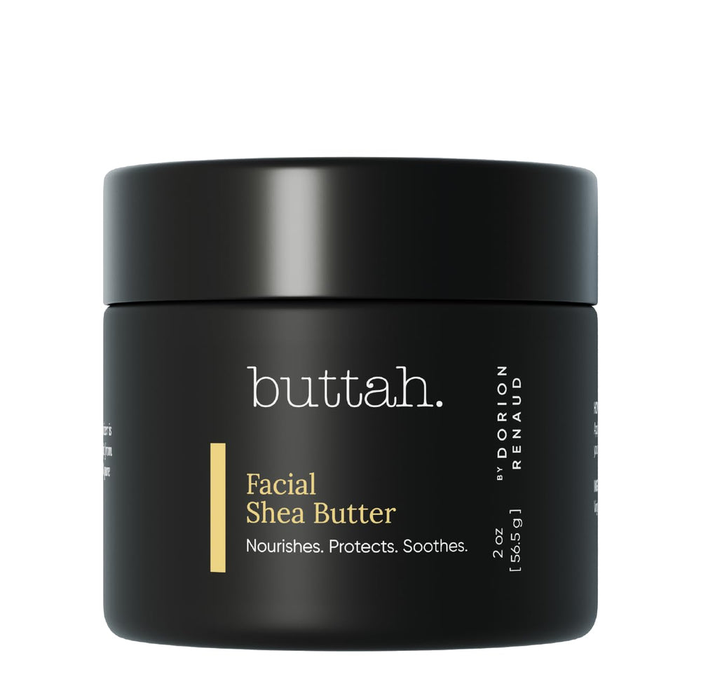 buttah front jar showing product branding and compact size for travel
