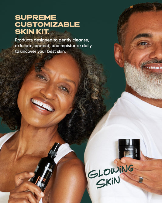 buttah gel cleanser close-up demonstrating gentle lather to clarify skin