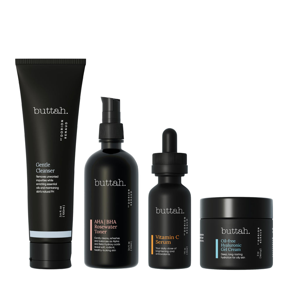 buttah supreme kit flatlay showing all four products for cohesive daily routine