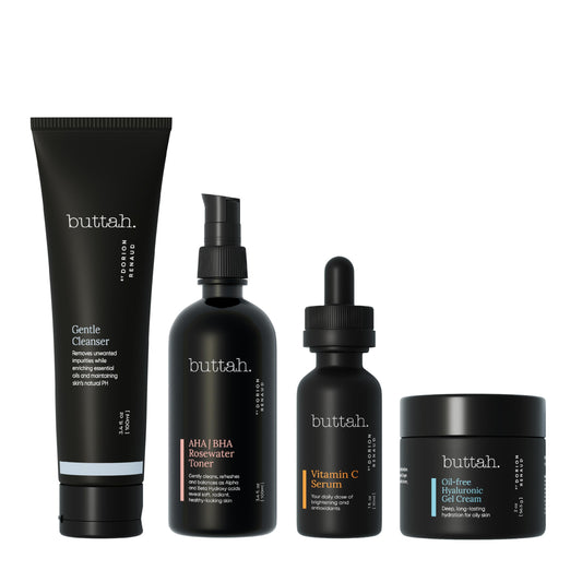buttah supreme kit flatlay showing all four products for cohesive daily routine