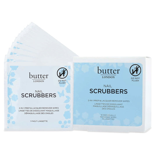 butter LONDON front packaging showing travel-ready sealed pad pack and benefits
