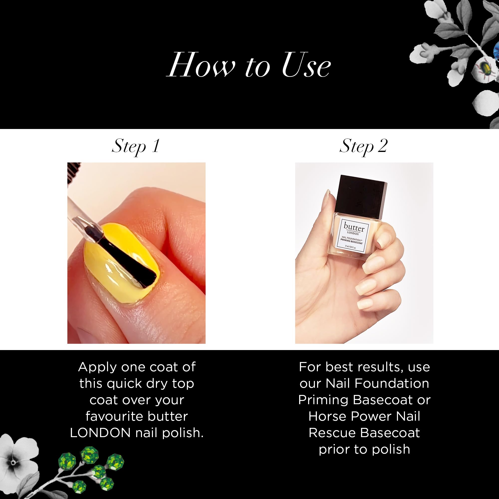 butter LONDON gloss texture close-up highlighting high-shine, smooth surface