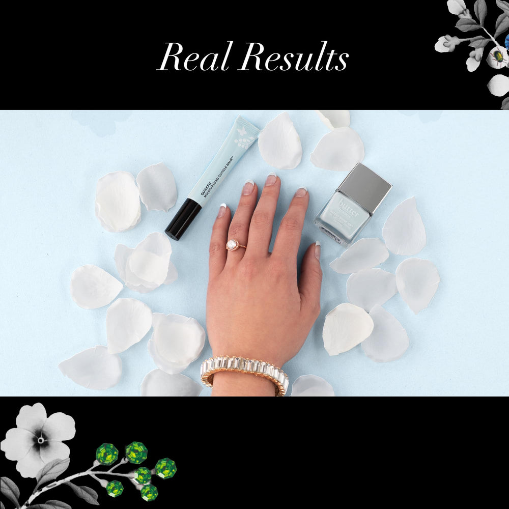 butter LONDON being applied to a nail cuticle demonstrating quick absorption