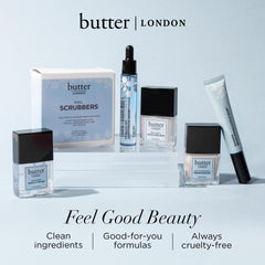 butter LONDON on hands outdoors showing hydrated cuticles after use