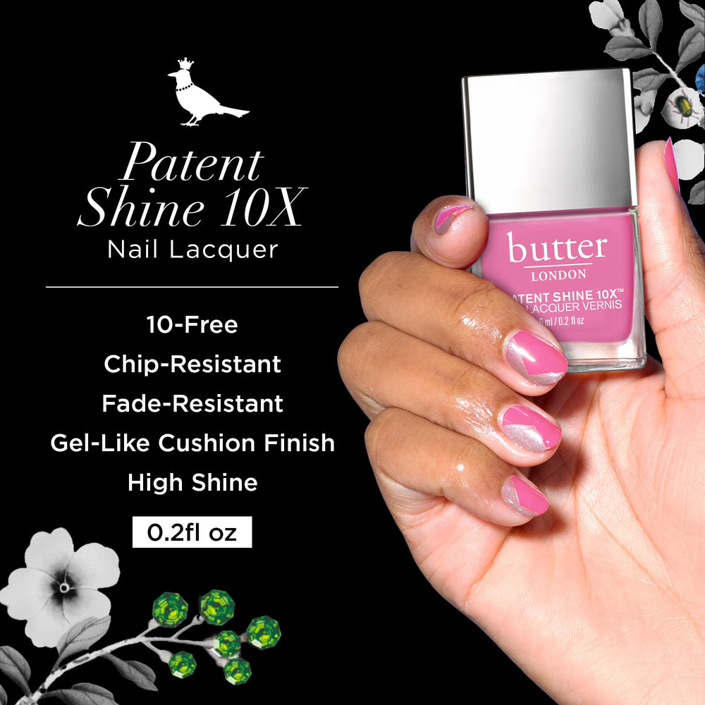 butter LONDON brush applying Sweets stroke demonstrating smooth, even coverage benefit