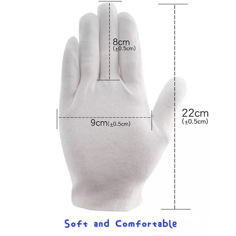 BWEISSTH glove handling jewelry to prevent fingerprints and protect items