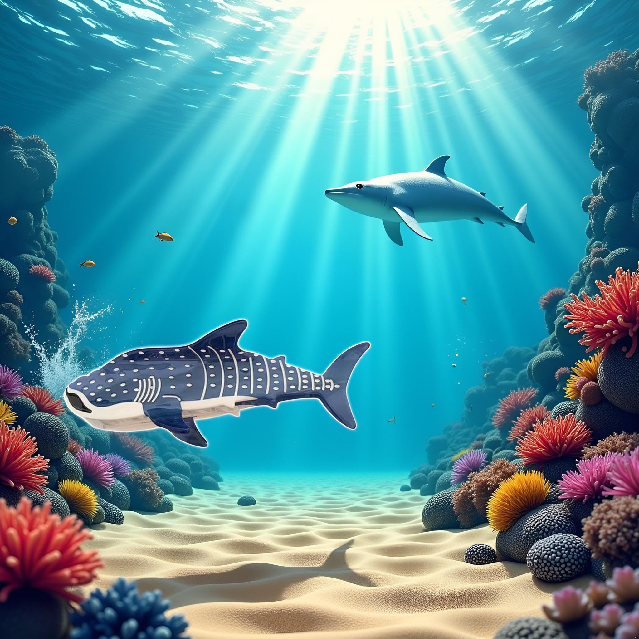 BWESOO blue shark lifestyle beach setting adding a playful accent to outfits