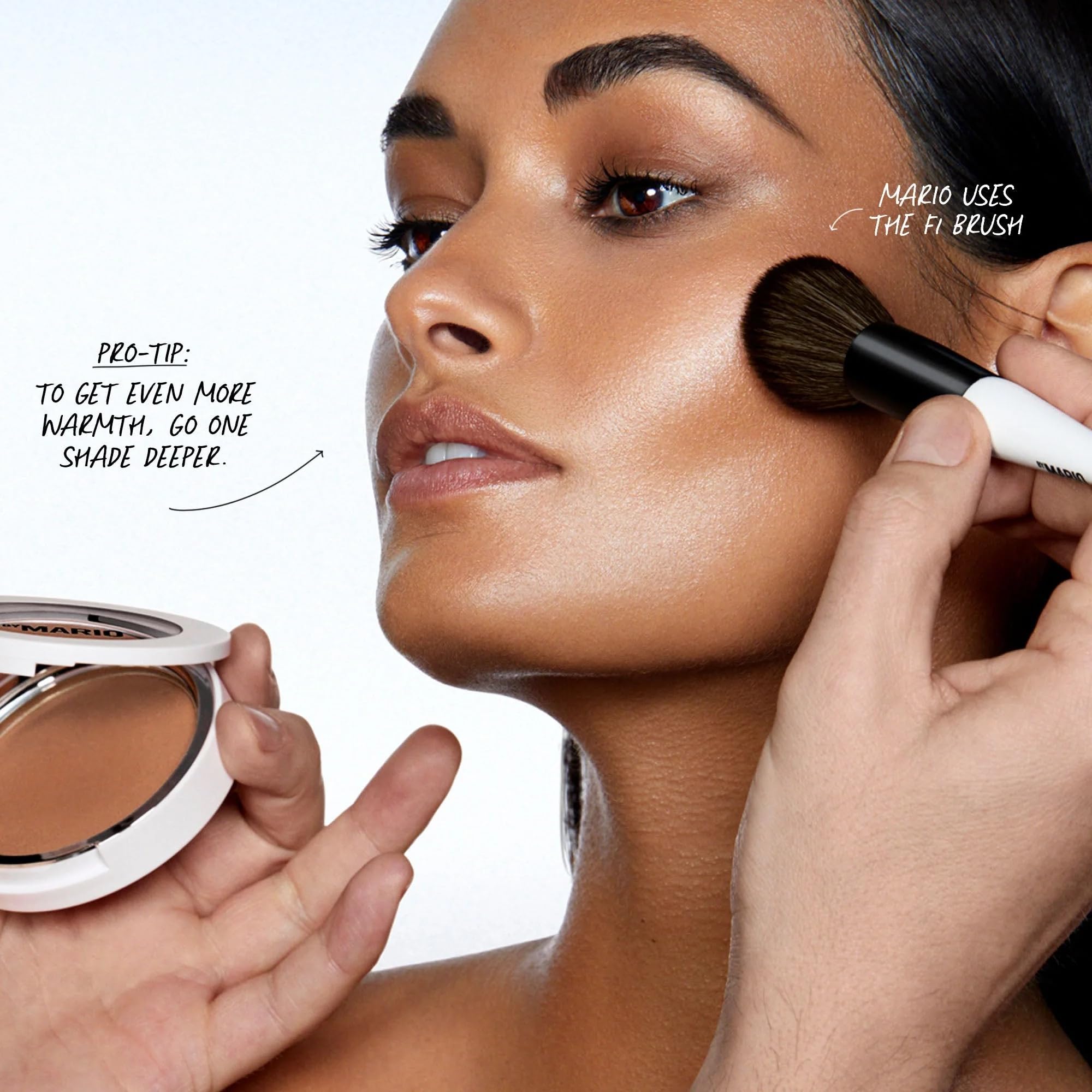 BY MARIO close-up of balm texture highlighting creamy blendability benefit