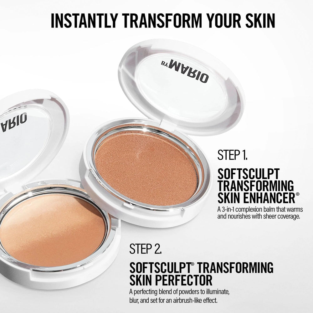 BY MARIO medium shade swatch on arm showing buildable warm coverage