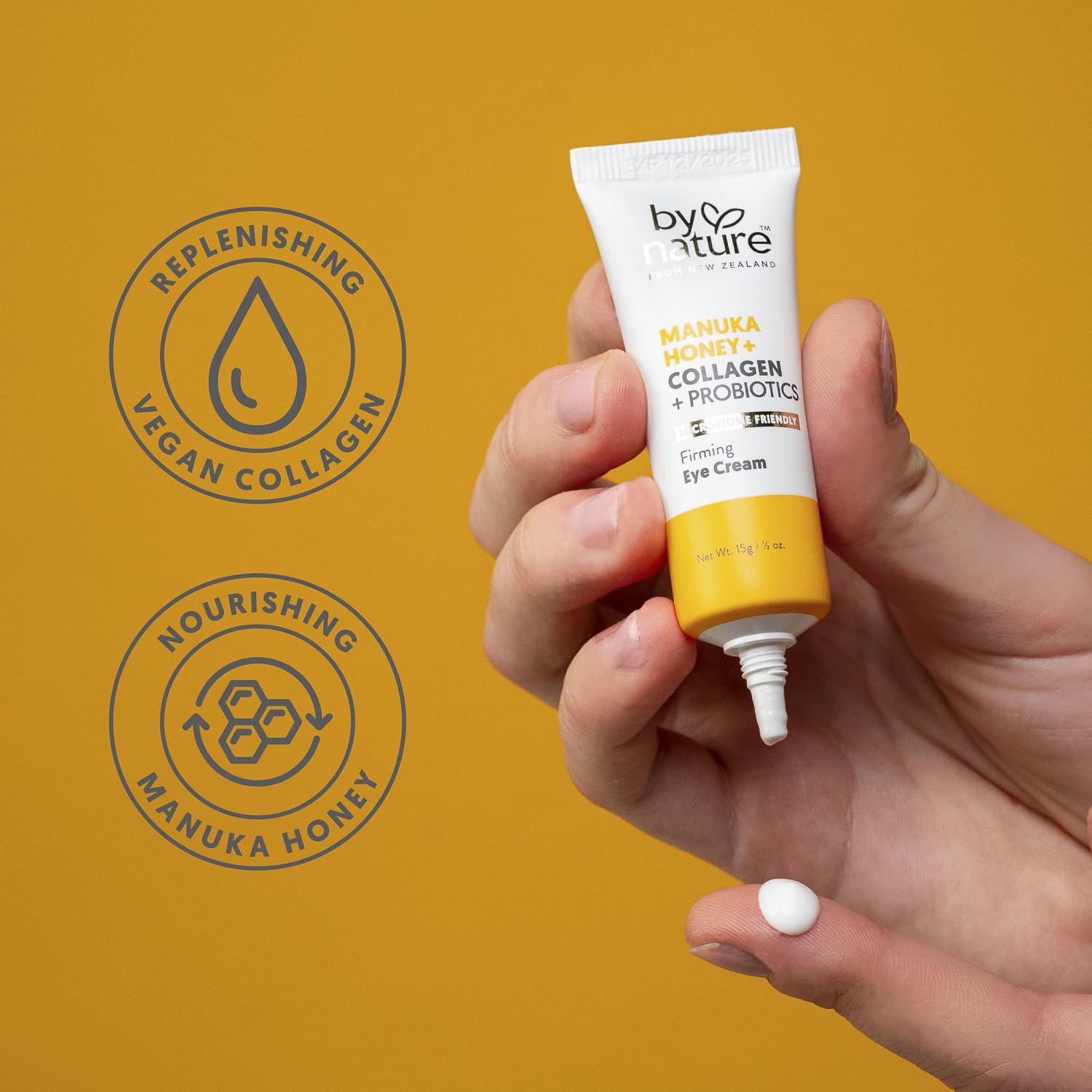 By Nature collagen detail visualization supporting plumping and firmer-feeling skin