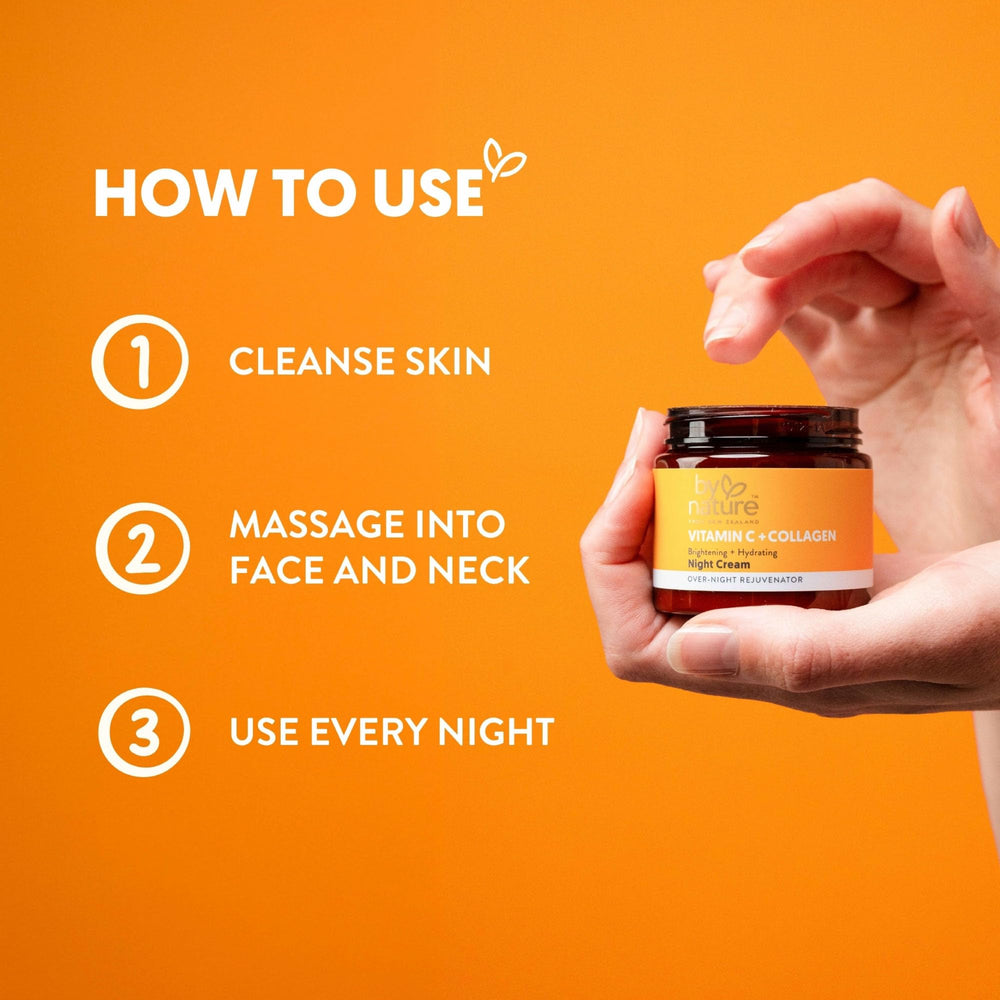By Nature ingredient droplet highlighting Vitamin C for brighter-looking skin