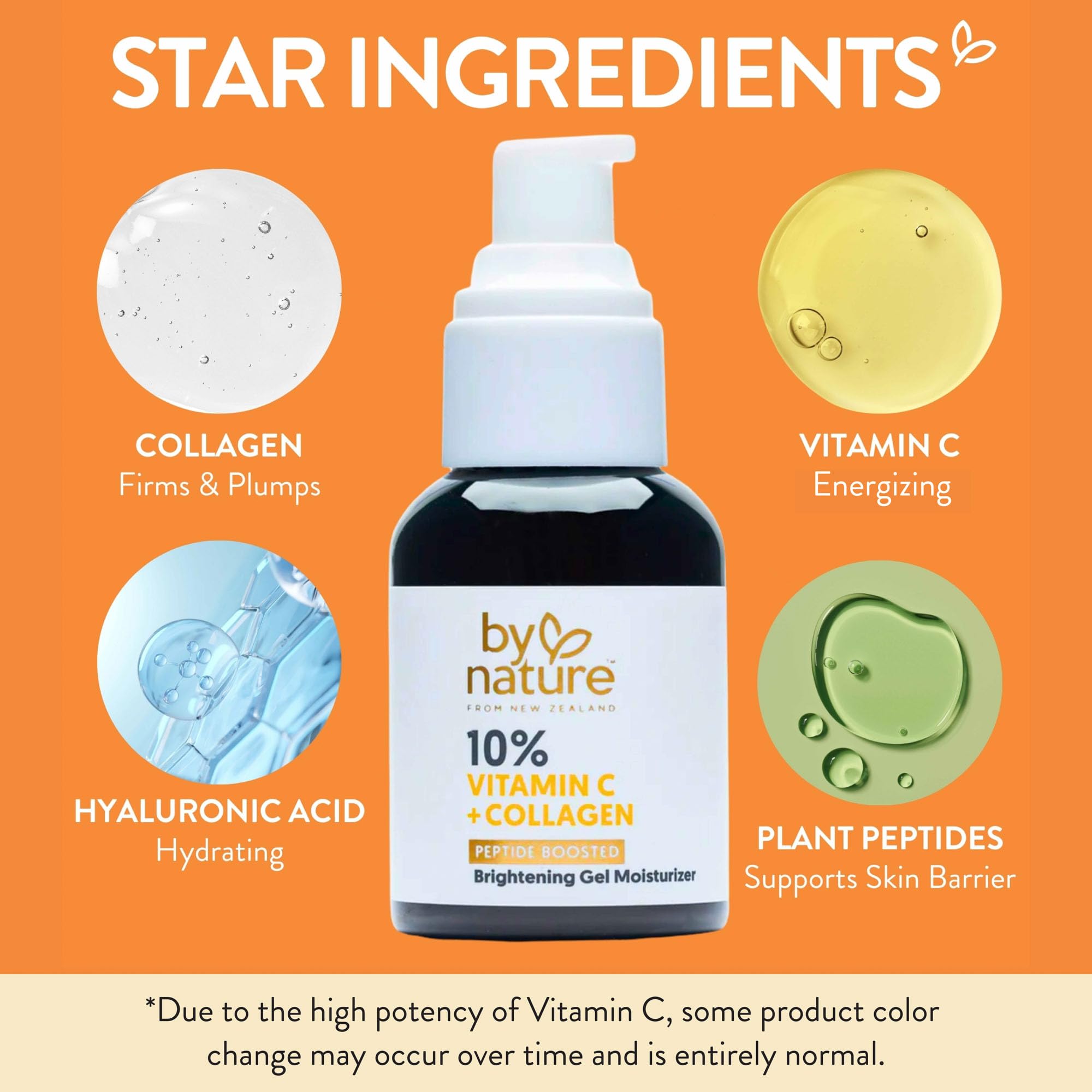 By Nature gel texture close-up highlighting lightweight, hydrating feel