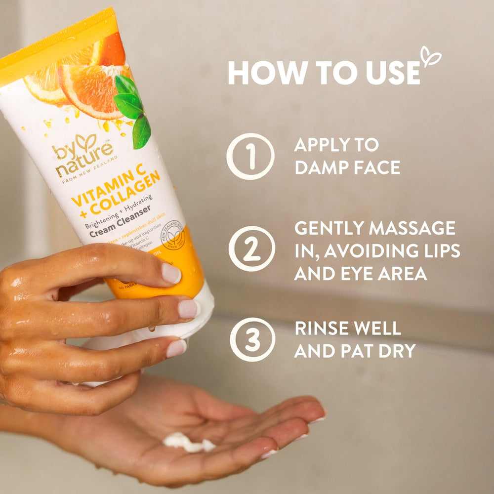 By Nature ingredients display with squalane and vitamin E for nourishment