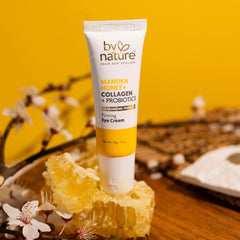 By Nature Manuka honey close-up highlighting natural hydration benefit for skin