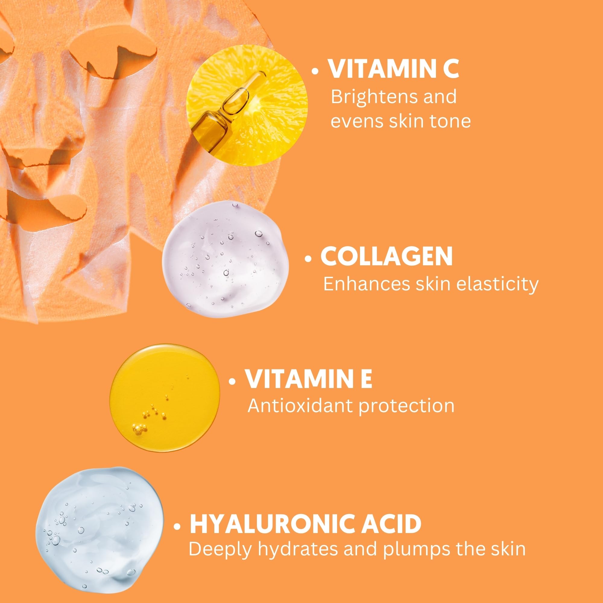 By Nature mask removal detail showing smooth skin and visible plumping benefit