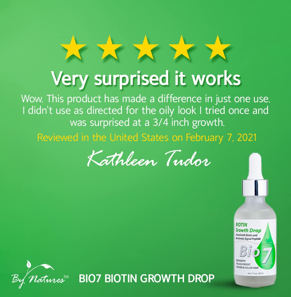 By Natures BIO7 applied to scalp demonstration, targeted use to support fuller-looking hair benefit