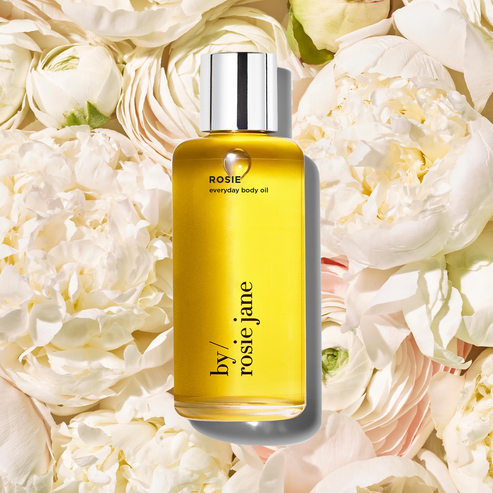 By Rosie Jane oil applied to hand demonstrating quick absorption and hydrate benefit