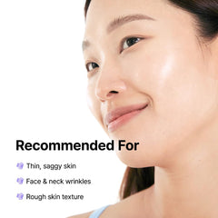 BY WISHTREND applying cream to neck showing lifting and firming target area