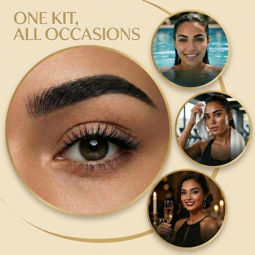 BYAYW before and after brows showing fuller defined results