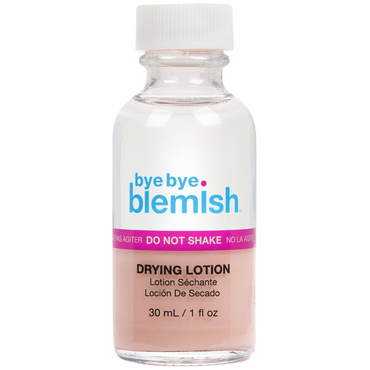 Bye Bye Blemish front packaging showing product and clear label benefits