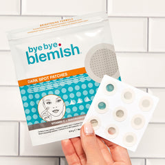 Bye Bye Blemish in bathroom routine setting showing easy daily use