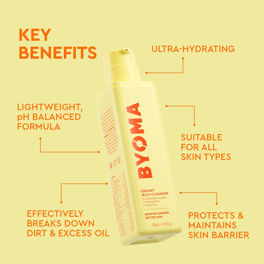 BYOMA creamy jelly texture close-up highlighting hydrating feel