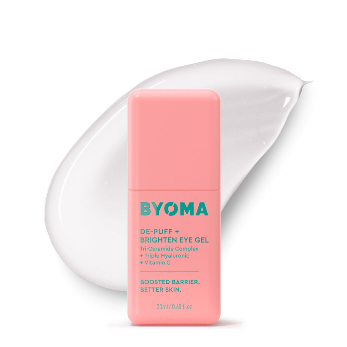 BYOMA front tube showing product branding and compact size for travel