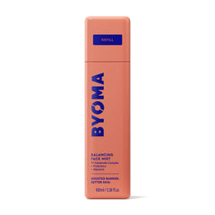 BYOMA refill bottle front view showing packaging and eco refill benefit