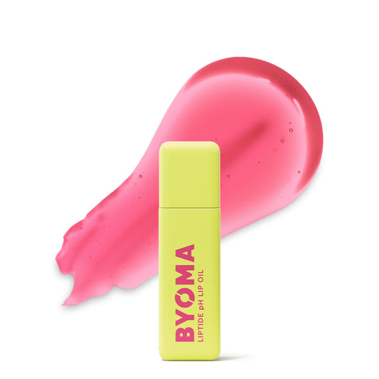 BYOMA Liptide front packaging showing sleek bottle and glossy finish benefit