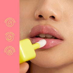 BYOMA Liptide ingredients display with babassu oil highlighting nourishing benefits