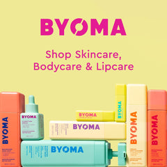 BYOMA label close-up showing ingredient transparency and confidence benefit