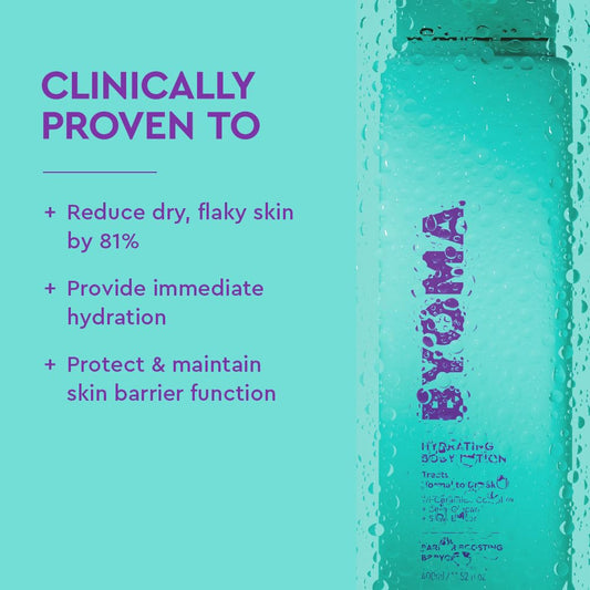 BYOMA pump dispensing lotion demonstrating controlled application benefit