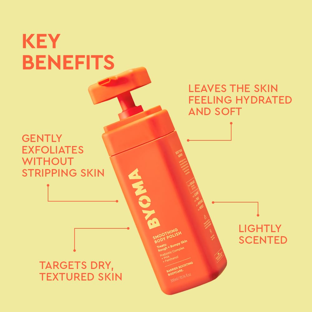 BYOMA in-shower application demonstrating easy massage and quick rinsing benefit