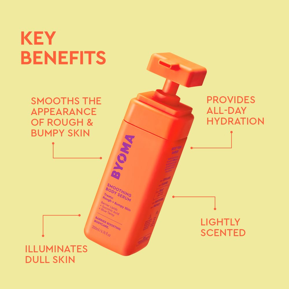 BYOMA close-up of serum texture highlighting fast-drying, lightweight feel