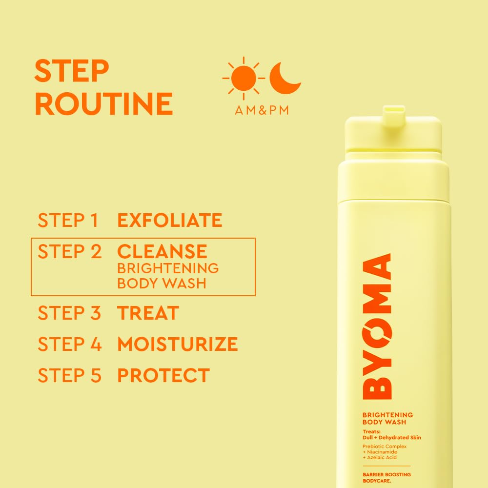 BYOMA lather on arm demonstrating rich foam and effective cleansing