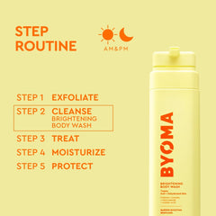 BYOMA lather on arm demonstrating rich foam and effective cleansing