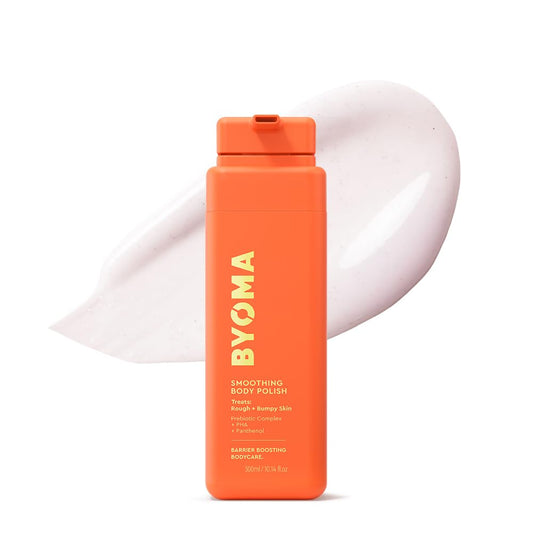 BYOMA front bottle showing product name and size for clear identification and trust