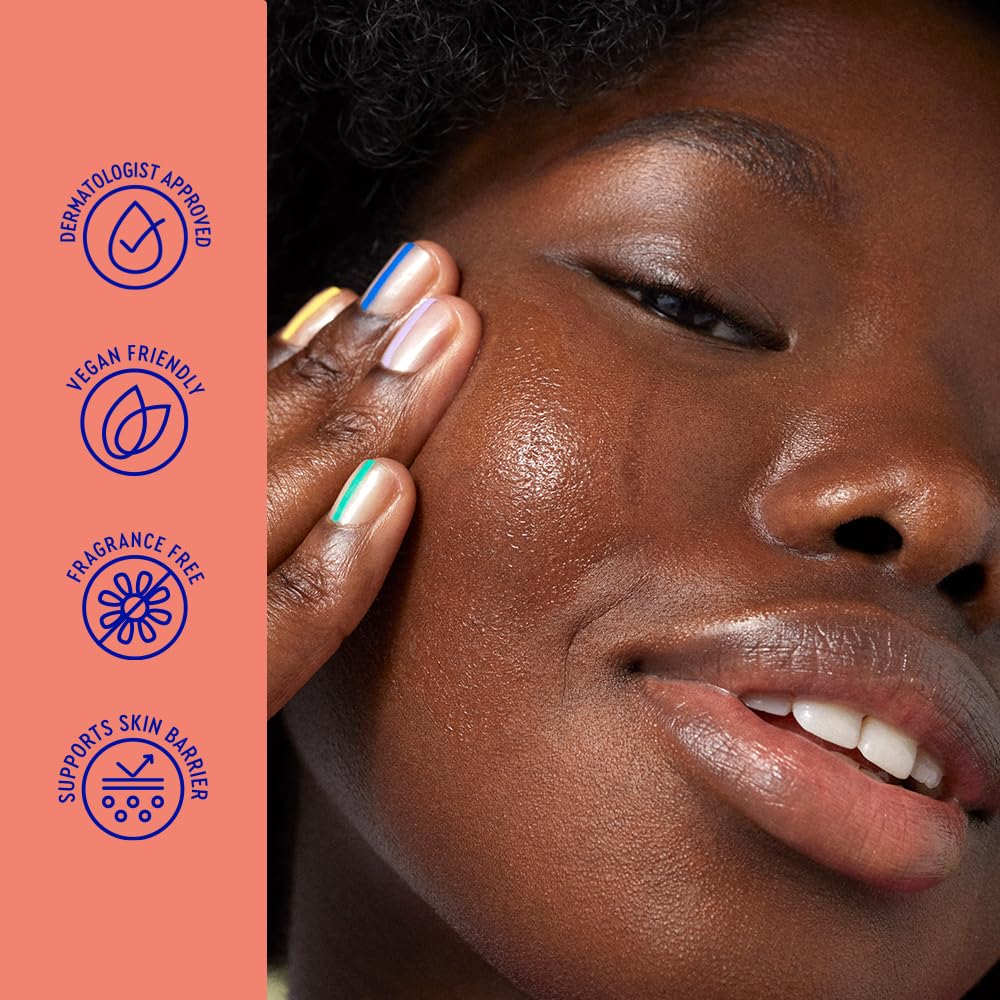 BYOMA texture droplet on skin showing lightweight hydration benefit