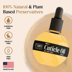 C CARE soft brush applicator delivering even coverage to cuticles