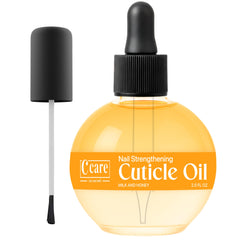 C CARE front bottle showing milk and honey oil, highlights hydration benefit