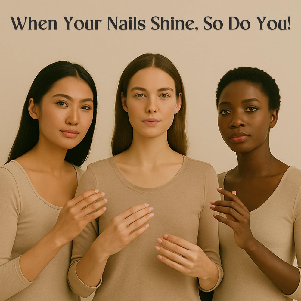 C CARE oil staged in spa setting for relaxing at-home manicure benefit