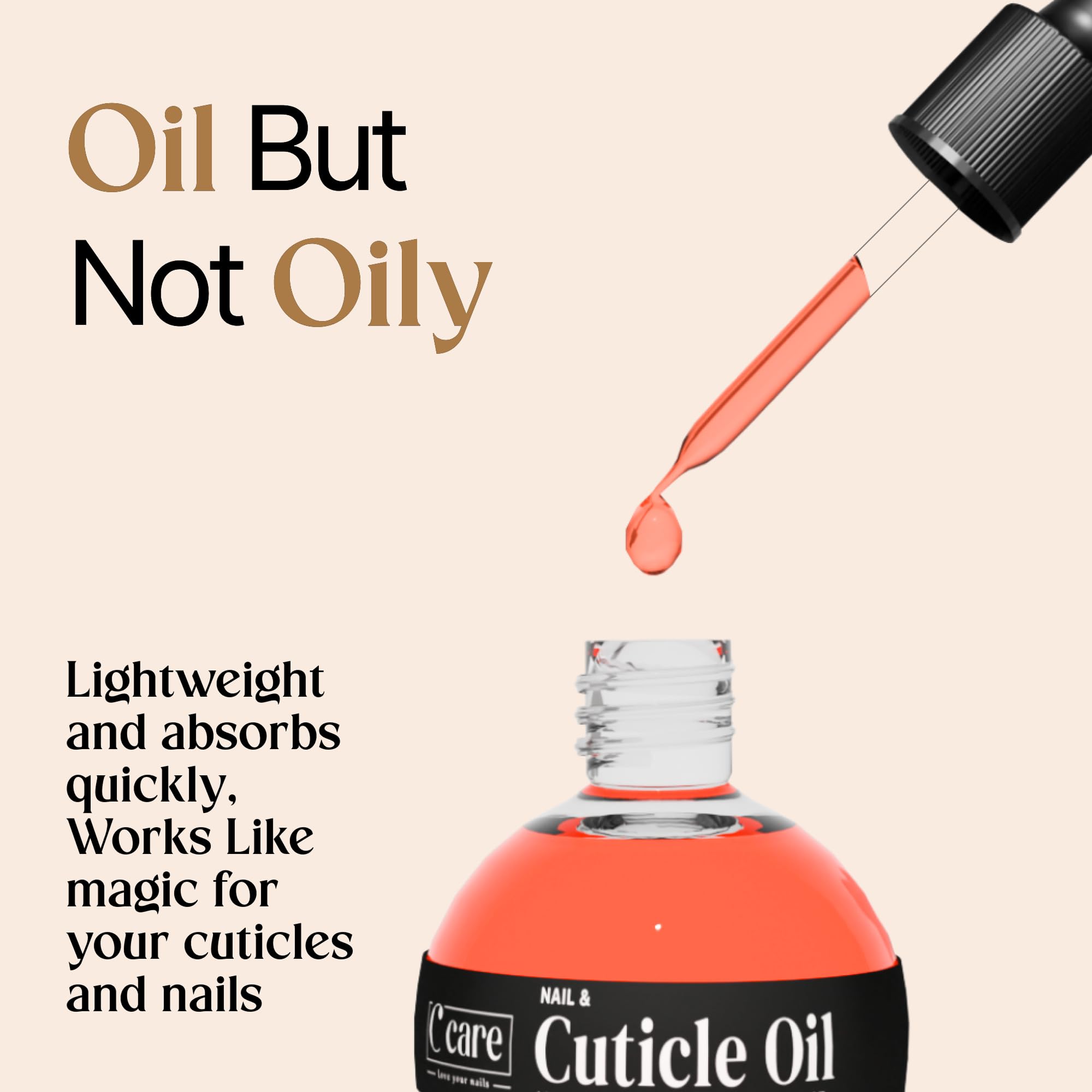C CARE bottle on nightstand lifestyle image conveying relaxing self-care